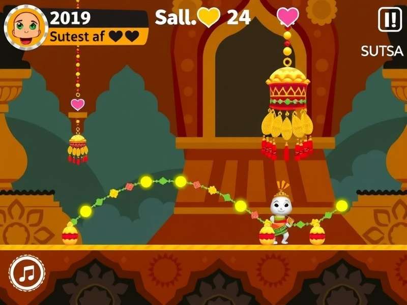 Ginger Dash Odyssey gameplay screenshot showing Indian-themed levels